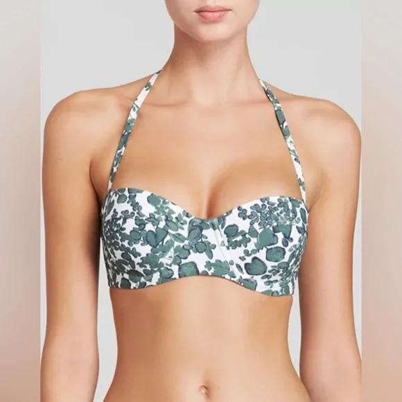Tory Burch Issy Underwire Halter Bikini Top SZ. M - Picture 1 of 12